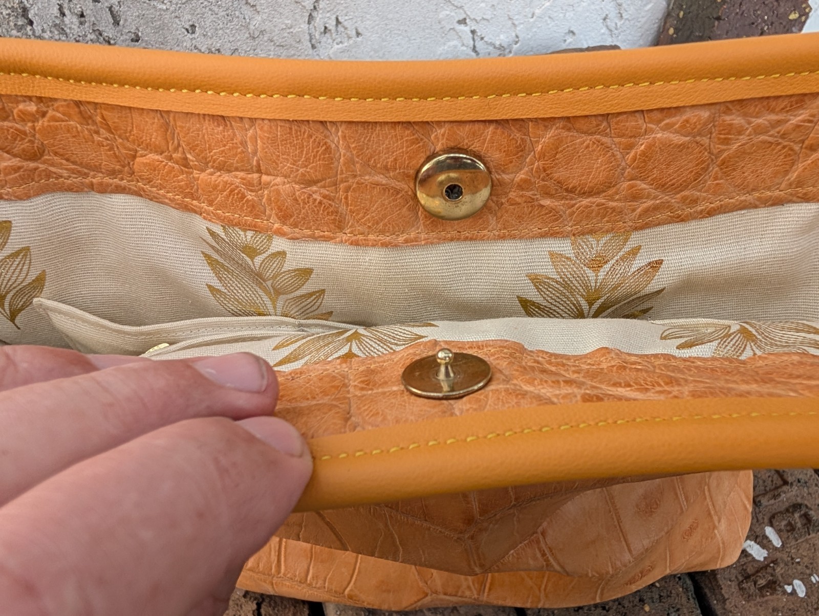 Genuine Wild Alligator Ladies Carry Bag Purse Tote gator swamp leather MR61