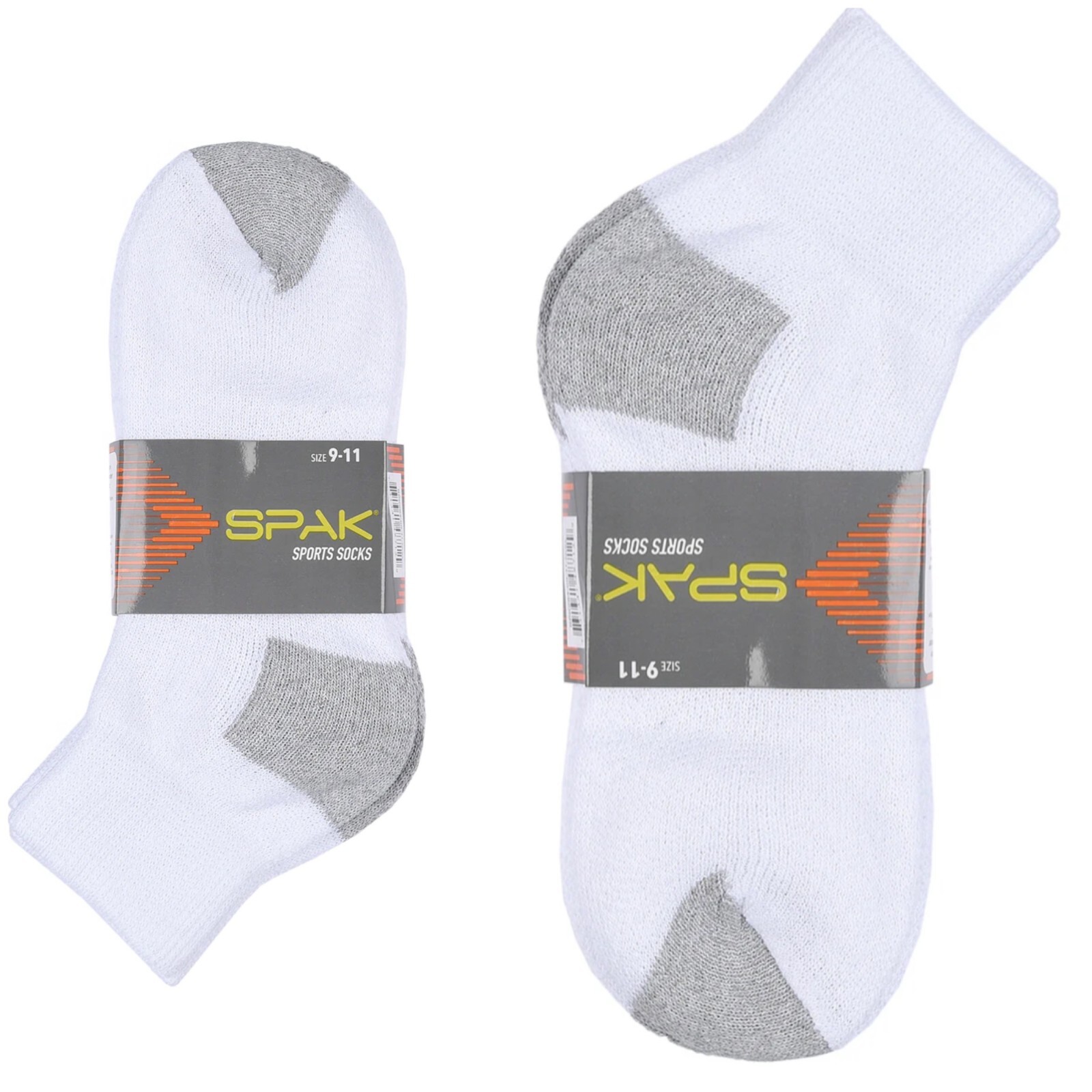 New Men’s 12 Pairs Sports White Black Ankle Quarter Crew Socks Cotton Size 10-13