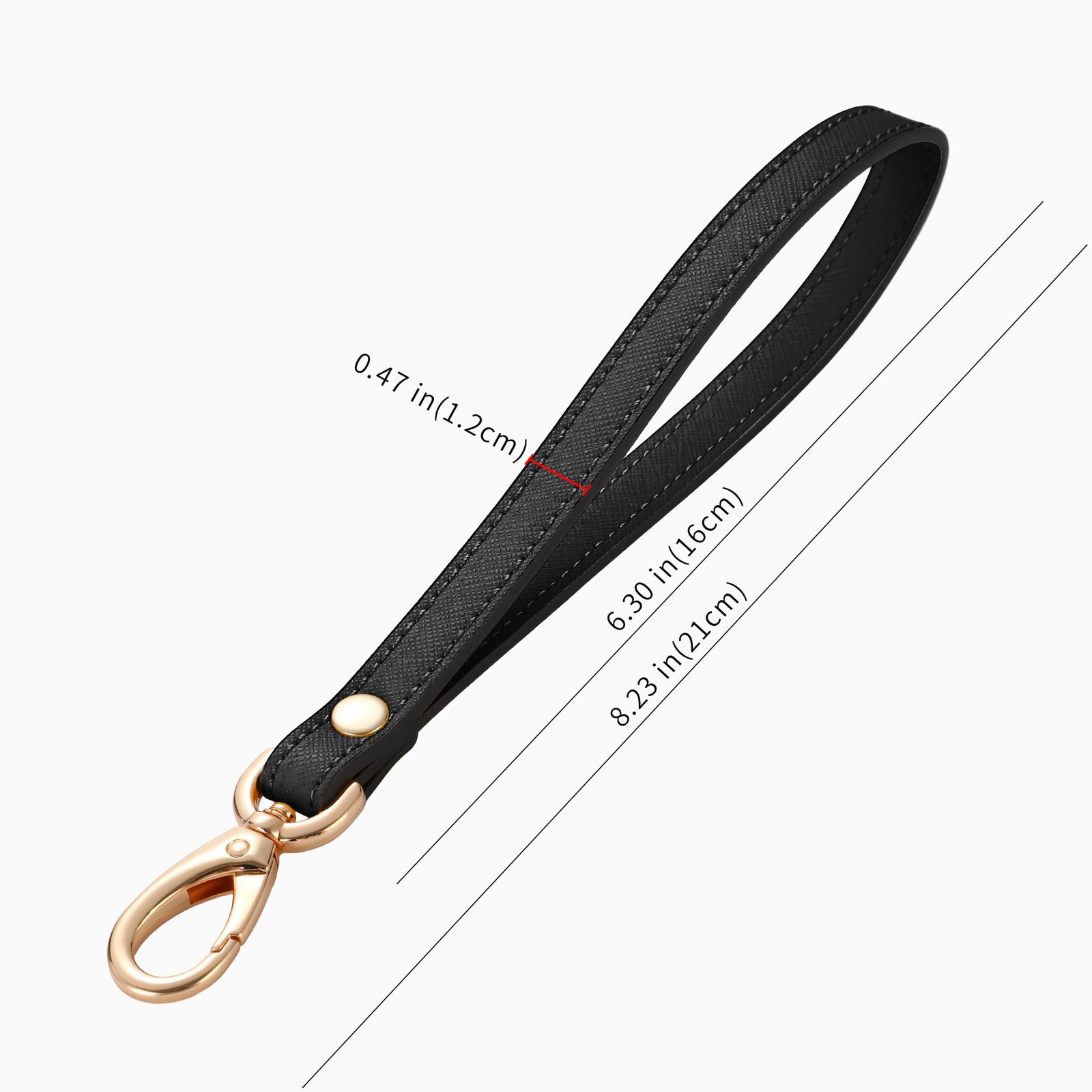 Wristlet Strap, Leather Wrist Lanyard Hand Strap Replacement for Purse Clutch…