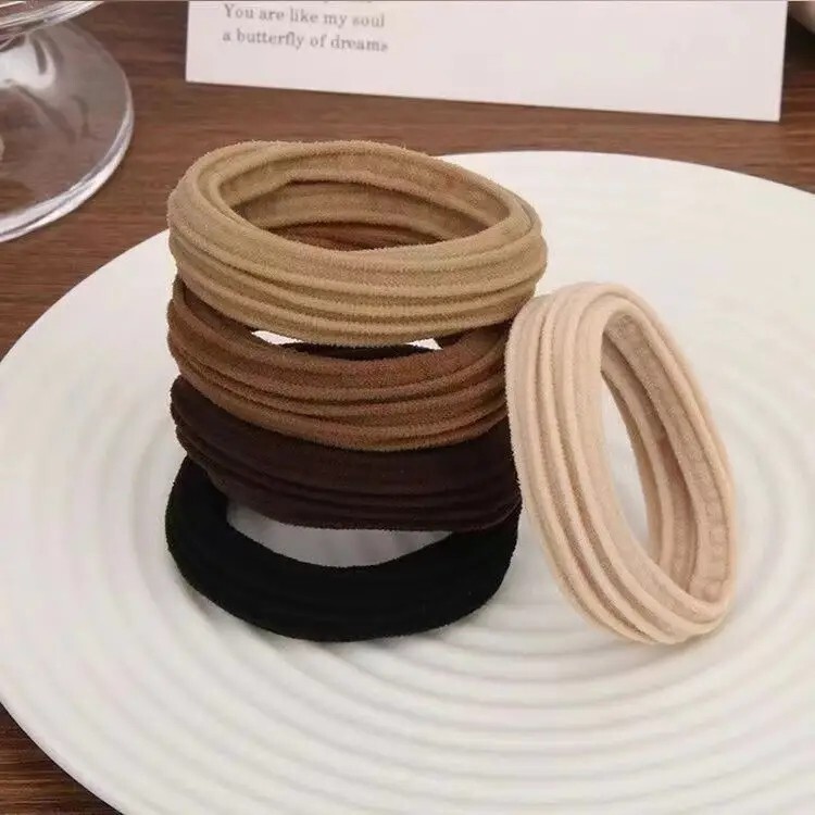 Men Women Hair Ties Soft Seamless Hair Bands Fr Thick Thin Hair Ponytail Holders