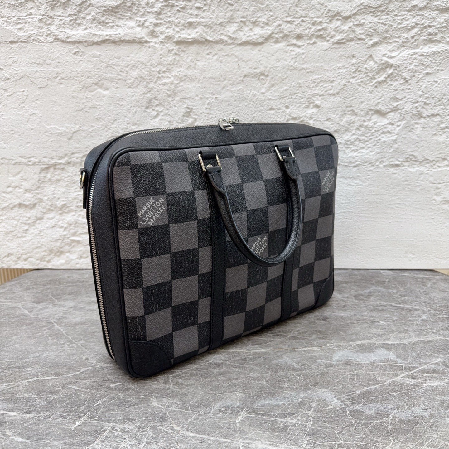 Louis Vuitton Pre-Owned Authentic Briefcase Monogram Silver