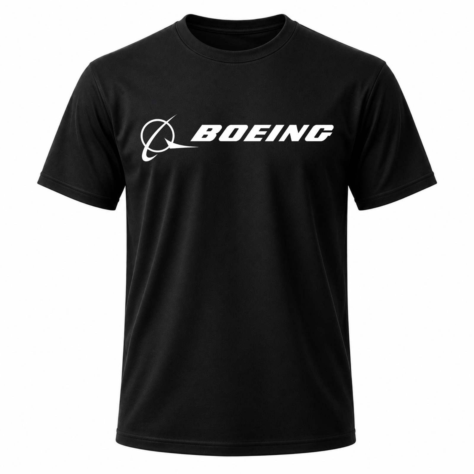 Boeing Logo Men’s Black Graphic T Shirt Freeships