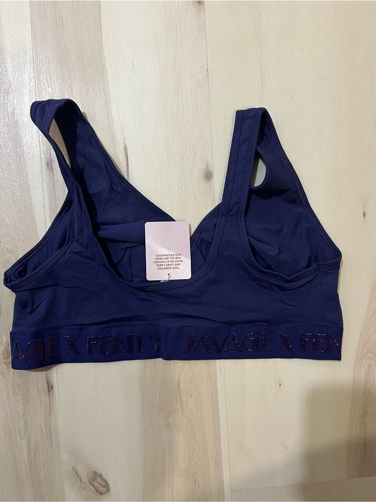 Savage X Fenty NWT Plus Women 3X Vaporwave Forever Savage Bralette in Navy Blue