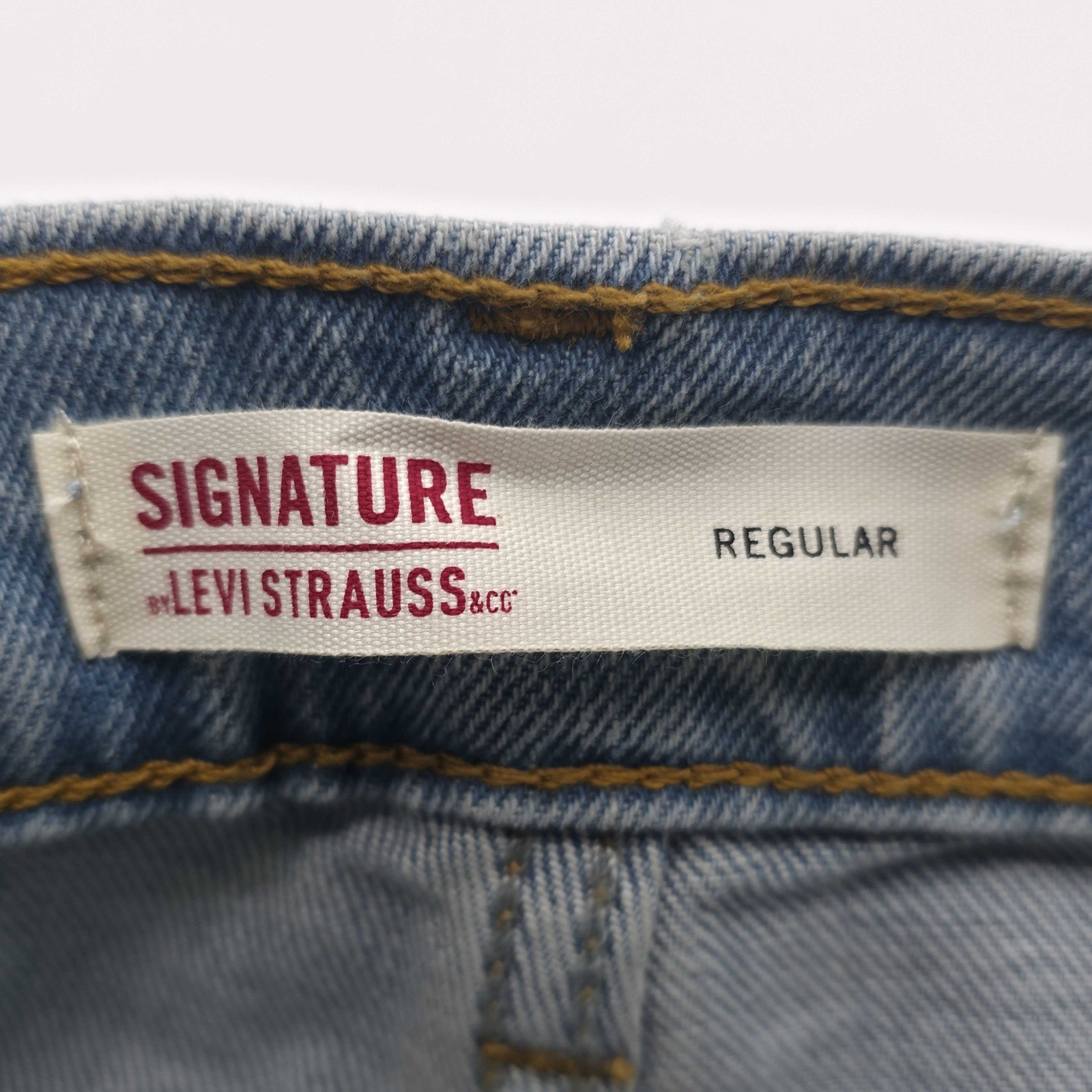 Levi Strauss Signature Regular Fit Jeans Big Tall Mens 50×32 Light Stonewash NWT