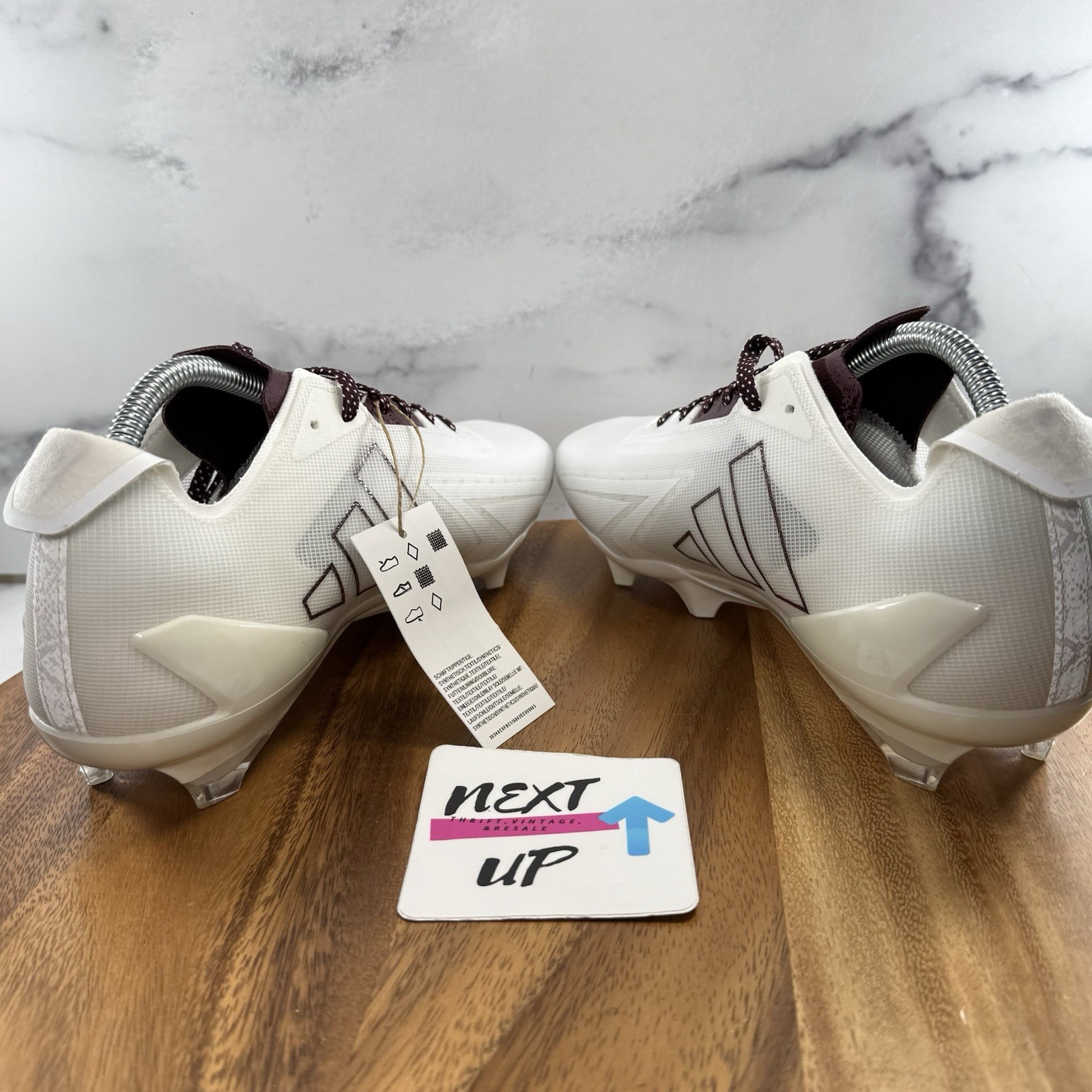 adidas Adizero Electric IE6289 Football Cleats White nby Maroon MULTIPLE SIZES
