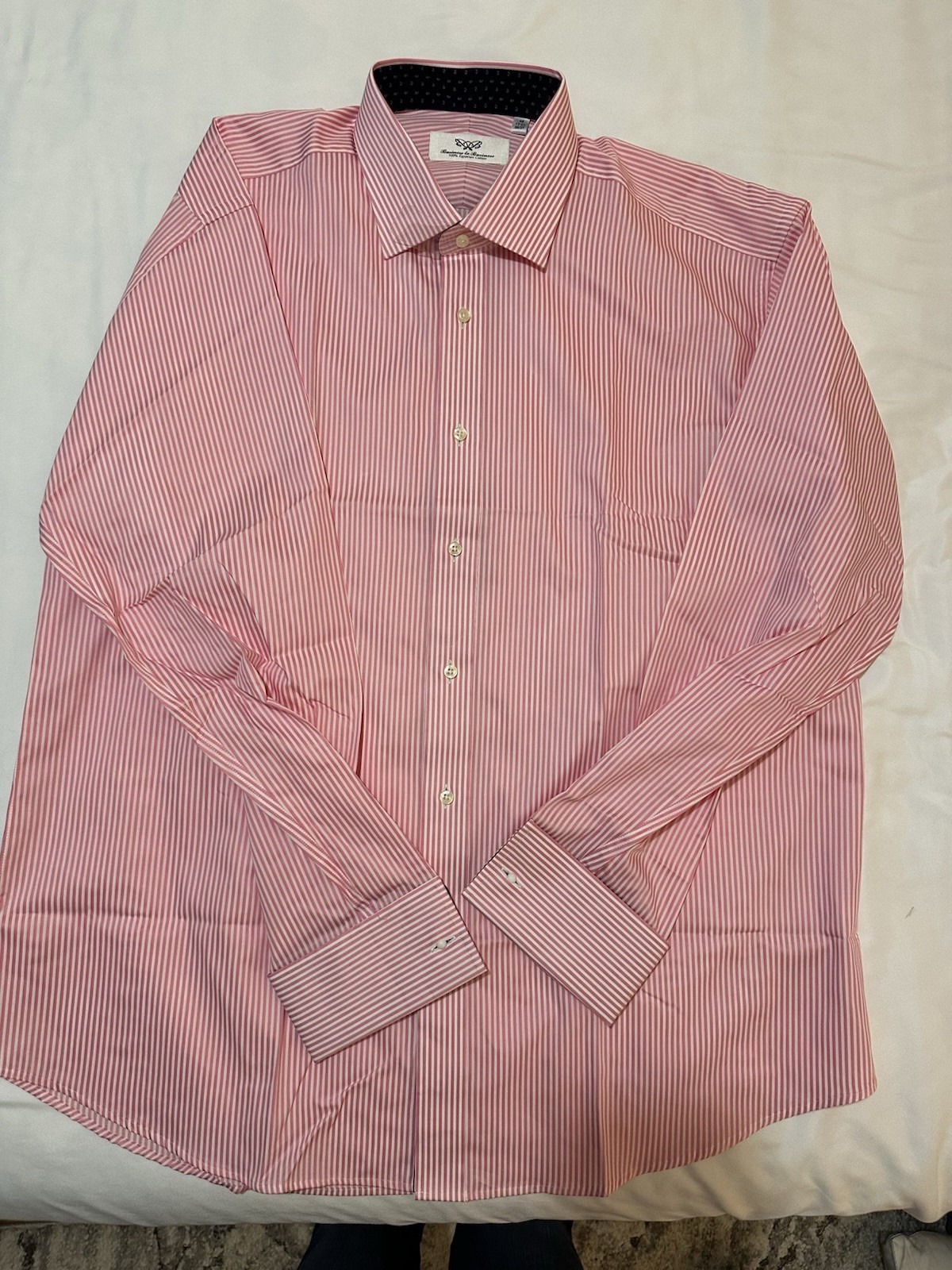 NWOTs Business to Business Men’s Dress Shirt 45-17 3/4-36/37 Long Sleeve Striped