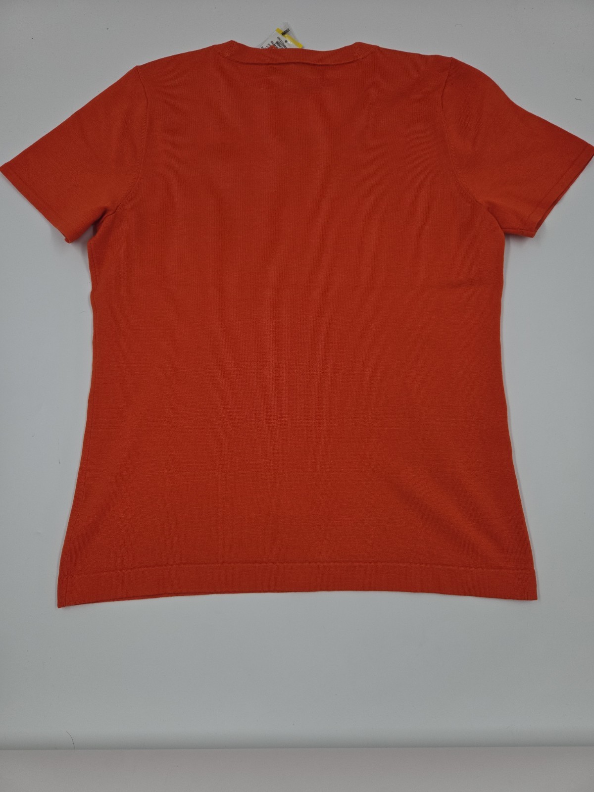 Jones New York Platinum Crew Neck Orange Womens Tee