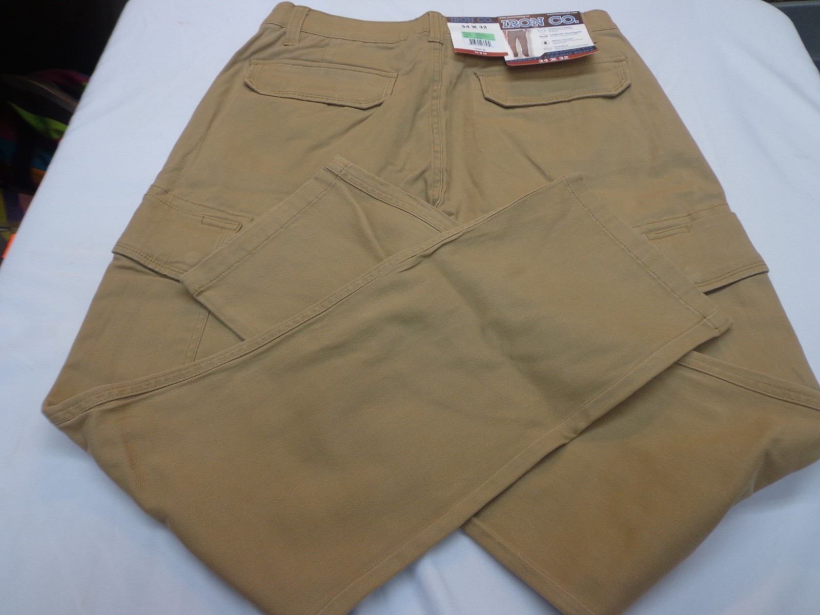 IRON Co. Clothing Liberty Stretch Fabric Cargo Pant 34×32 Boardwalk Khaki