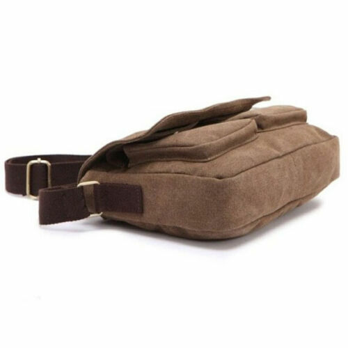 Vintage Men’s Canvas Messenger Shoulder Bag Crossbody School Book Bags Satchel