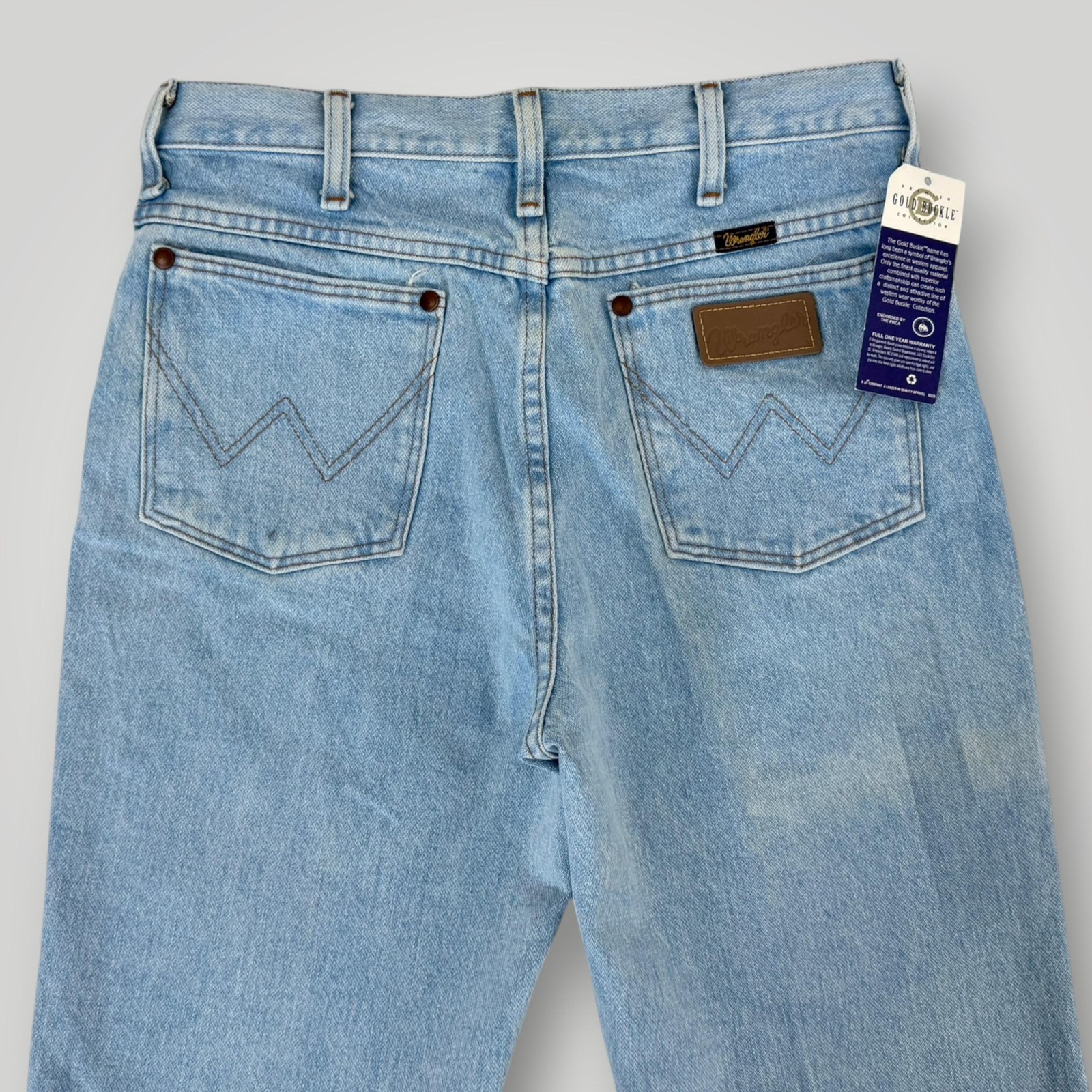 NEW Wrangler 936GBH Cowboy Cut Slim Fit Jeans Mens 31×36 (fits 30×36) Light Wash