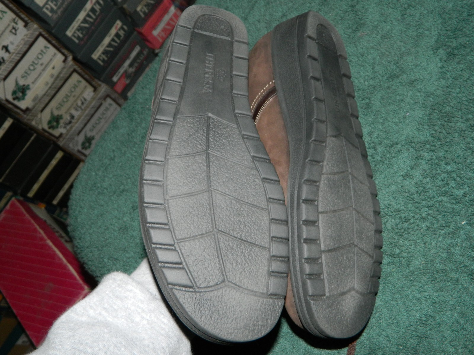 NIB FITS BY THERESIA Brown Nubuck Suede Leather Oxford Size 6