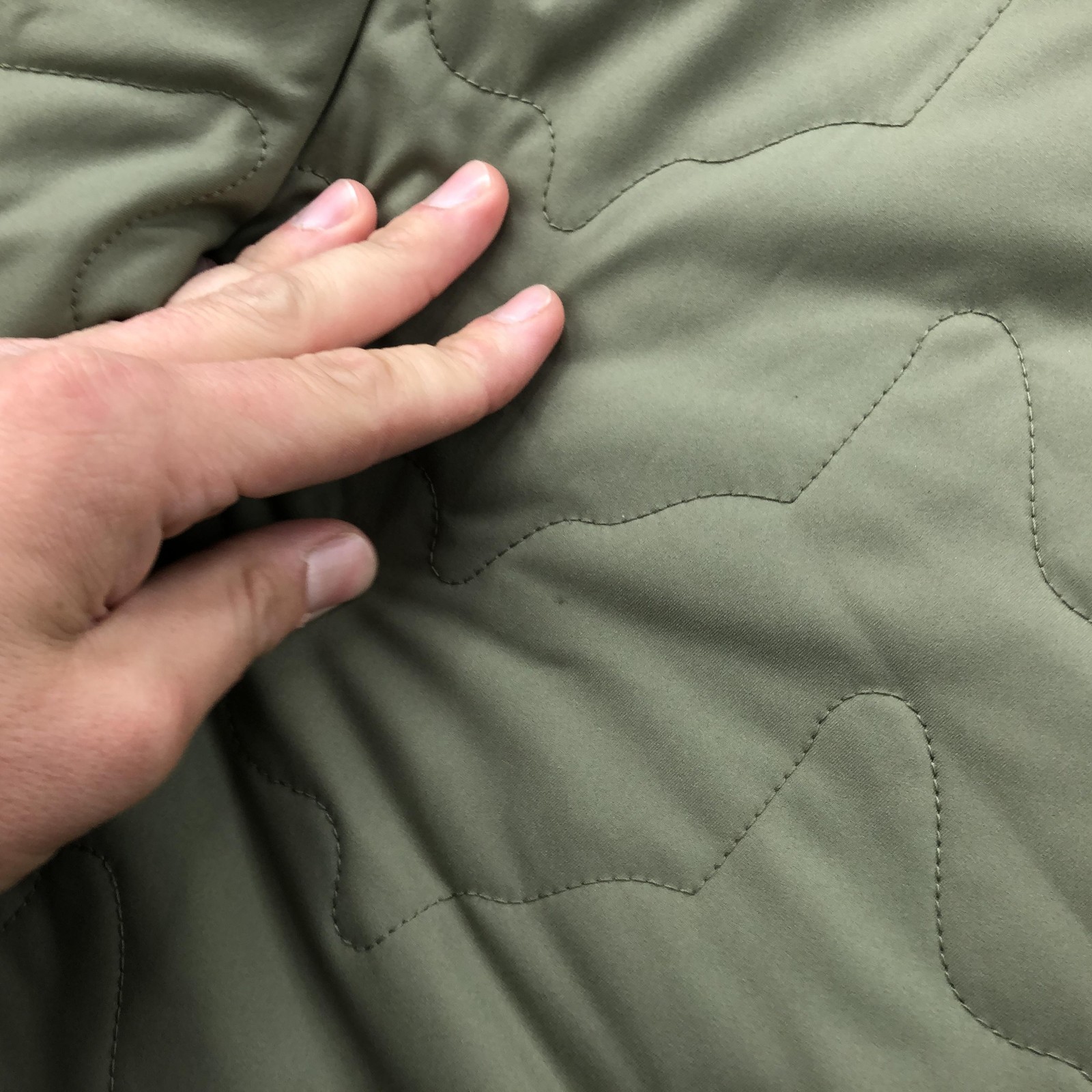 BASS Outdoor Jacket Women Large Green Olive Quilted Snap Front Insulated Pockets