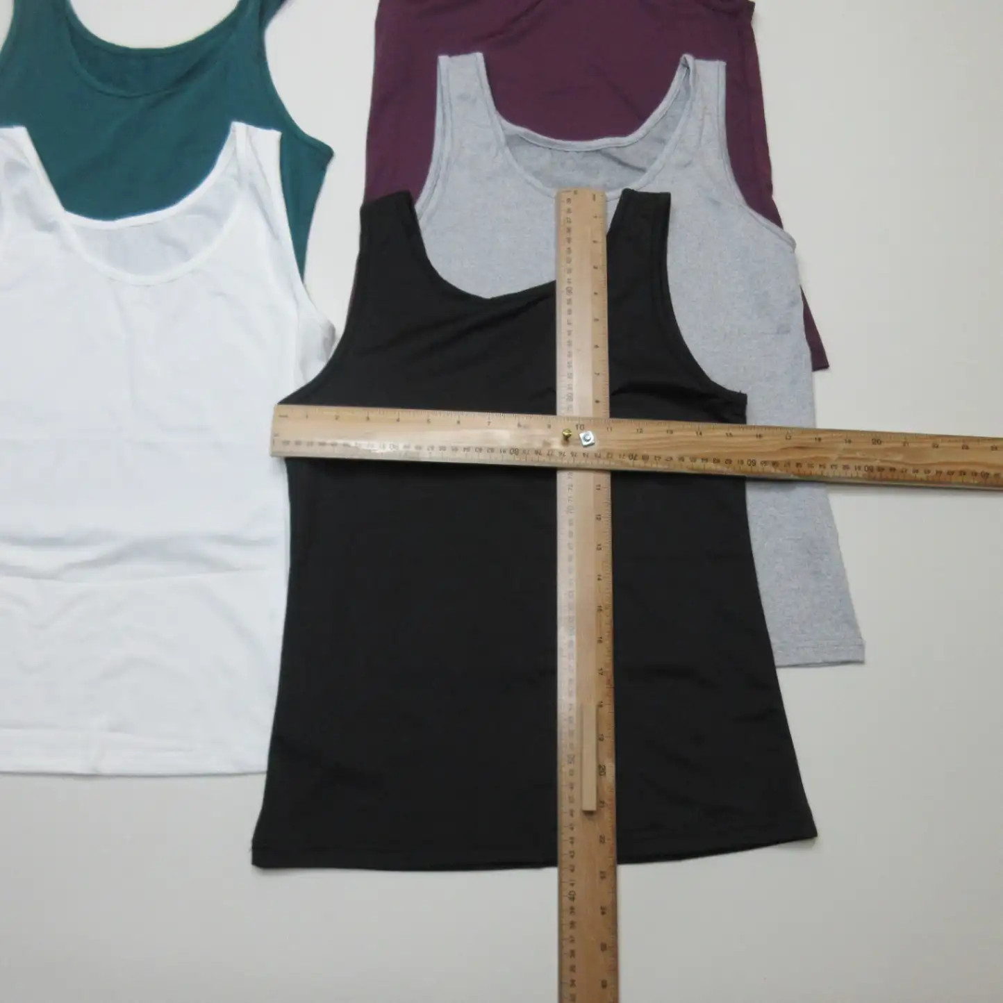 BQTQ Womens Tank Tops M Set 5 Multicolor Vest Top Polyester Spandex Stretch