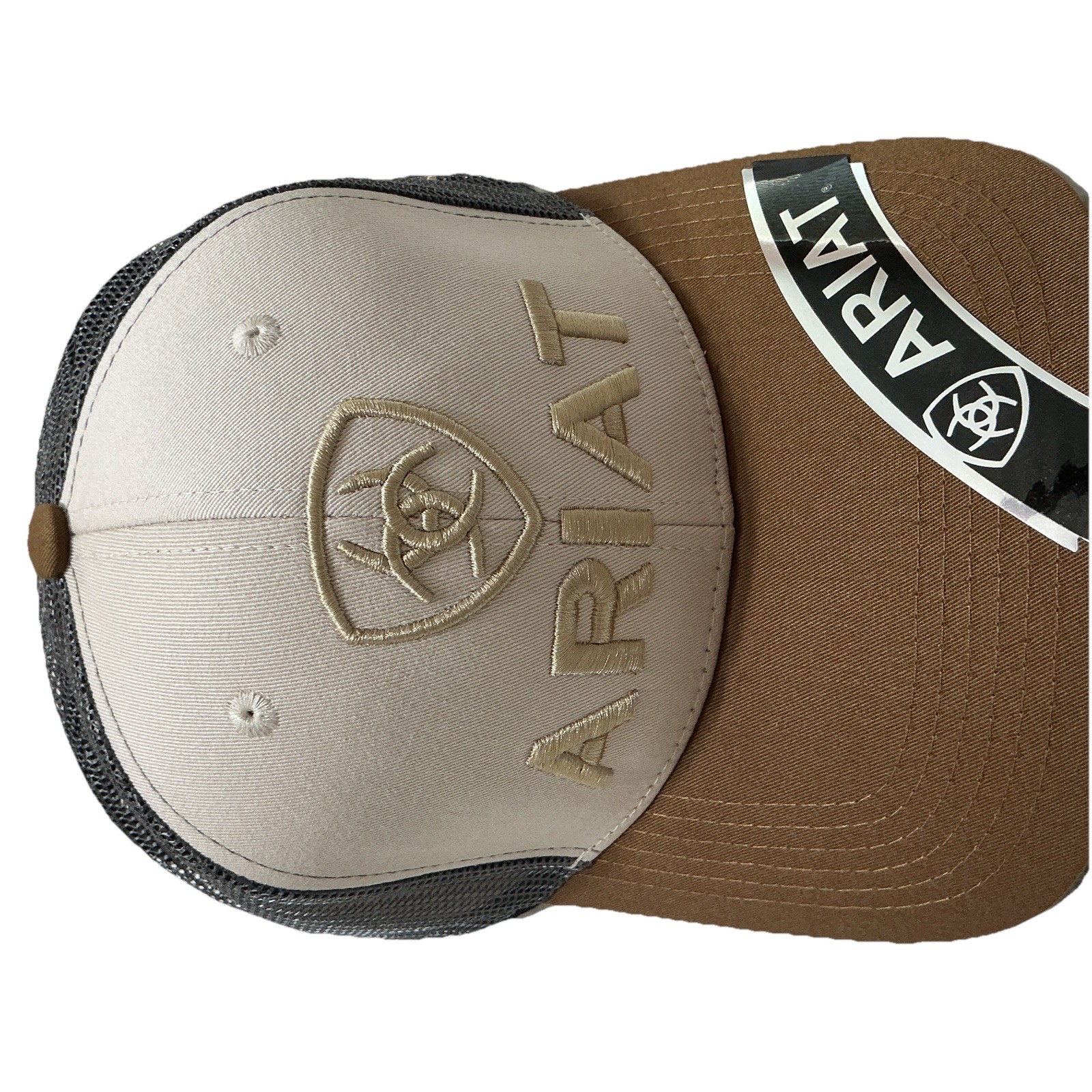 Ariat Mens B-Fit Shield Logo Mesh Back Snapback Cap Hat