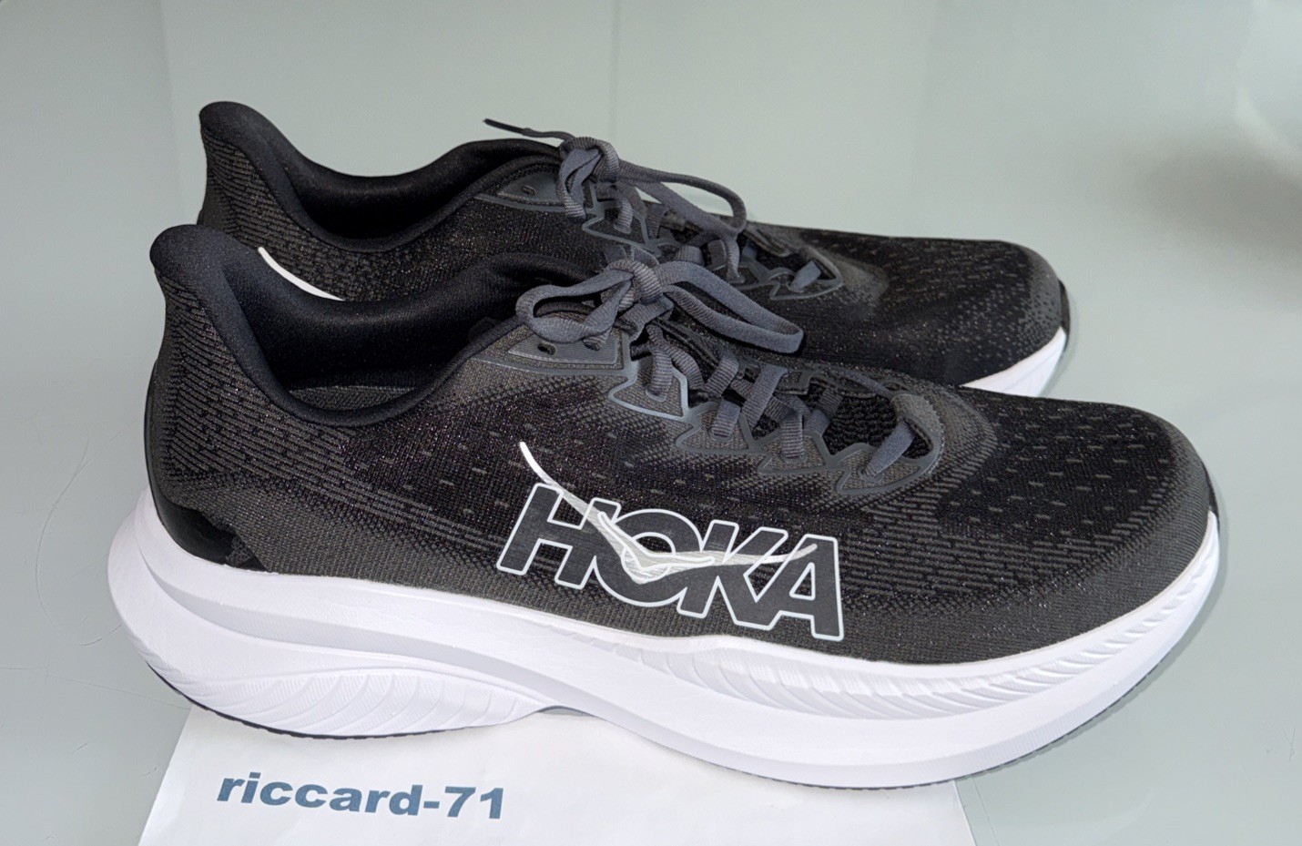Hoka One One Men’s Mach 6 1147790 BWHT Running Shoes Gym Shoes Sneakers 12.5D