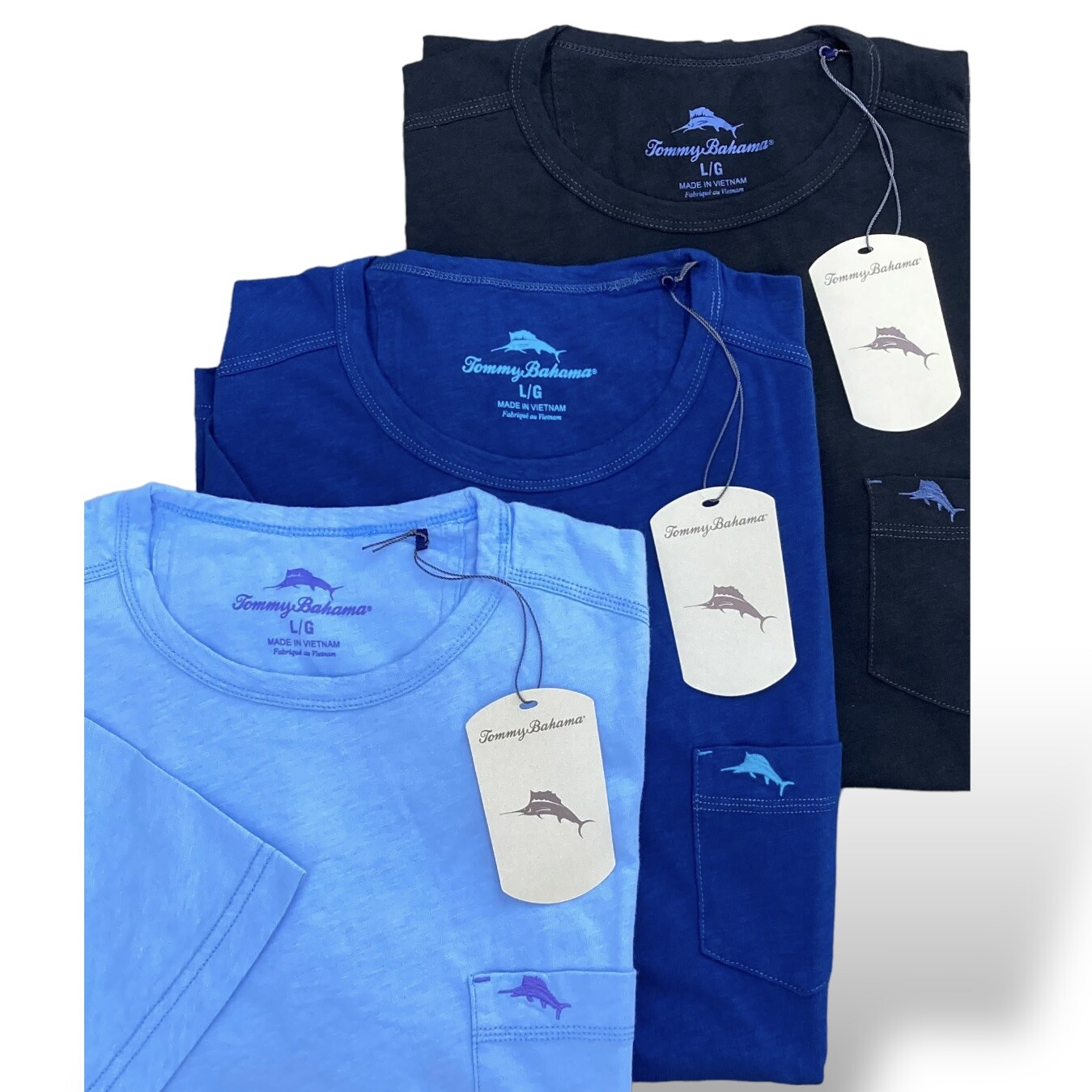 Tommy Bahama Mens Cool Cotton Crew Neck Pocket T Shirt Big Guy M L XL 2XL 3XL