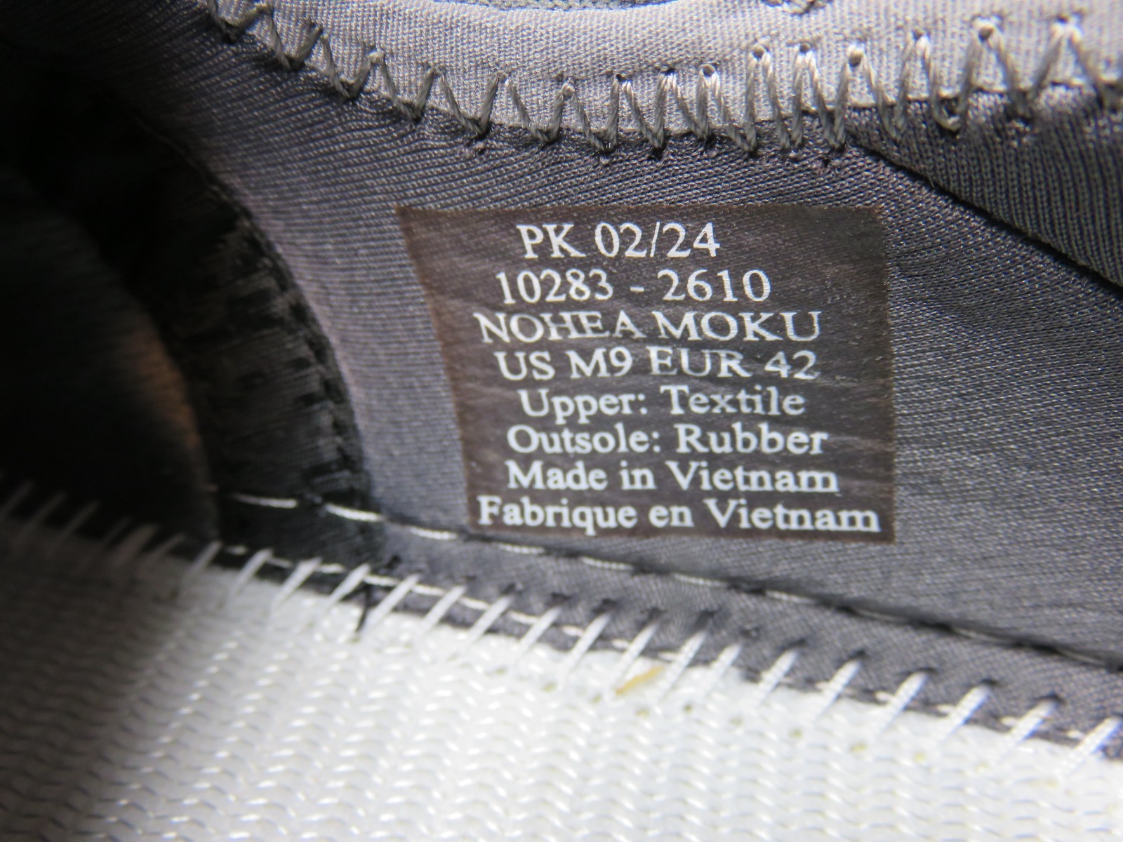 OluKai Nohea Moku Men’s Casual Sneakers Gray Size 9 Lightweight Shoes 10283-2610