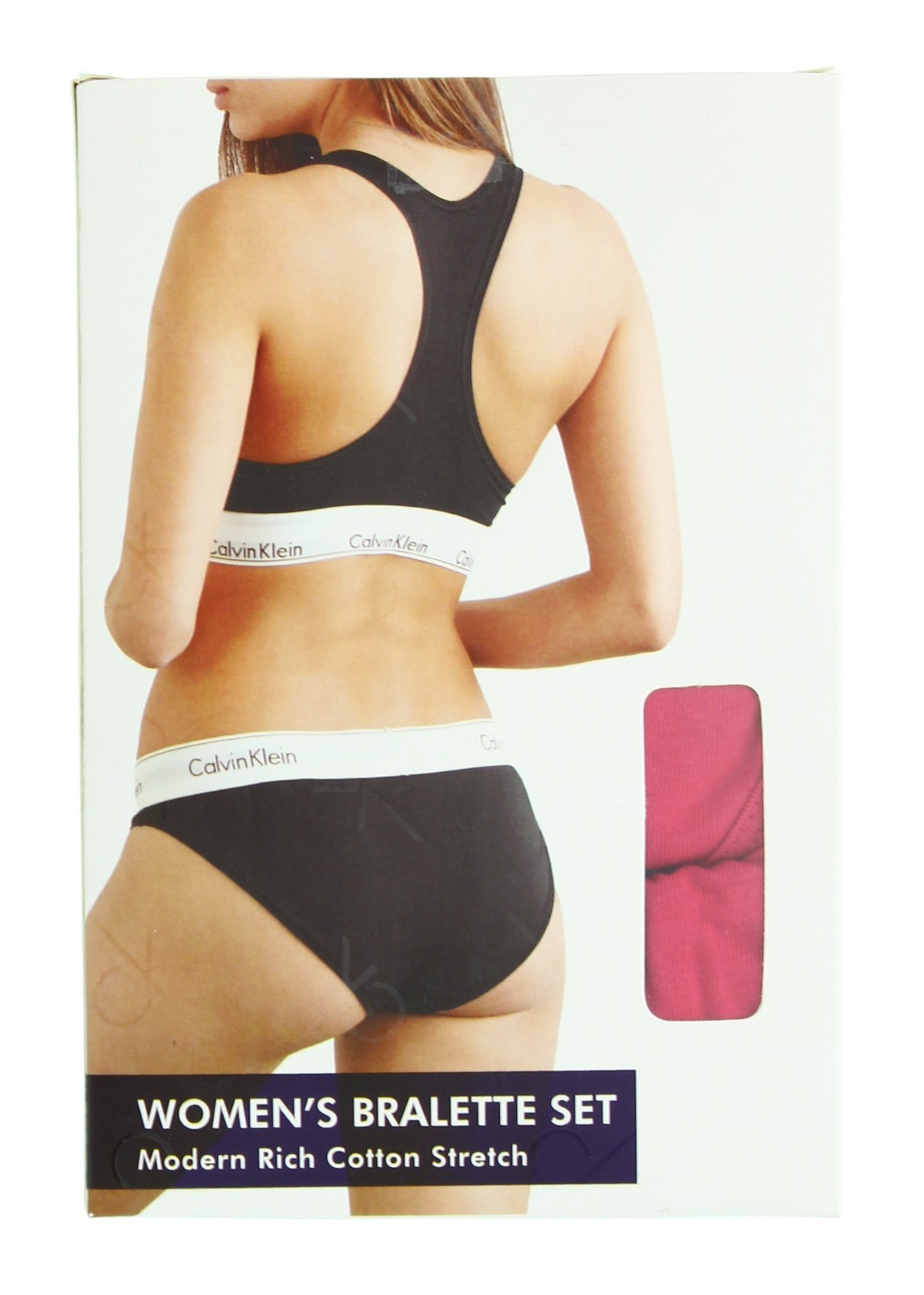 Calvin Klein Bralette Panty Set Modern Rich Cotton Stretch Underwear Bra Set