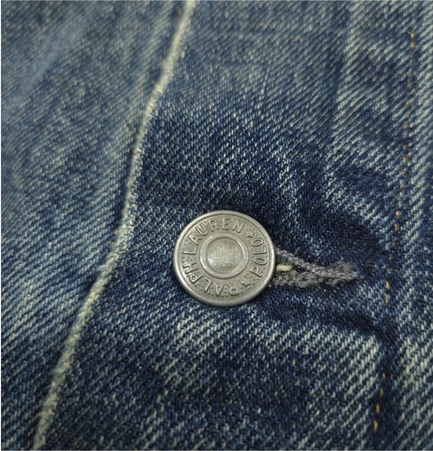 New-Polo Ralph Lauren Blue Denim Jacket 2XLT- Distressed Biker/Trucker