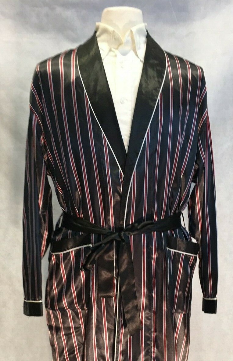 Mens Silk Satin Robe -Designer High Quality 5 Day Delivery-FAST SHIP- 27k Sold