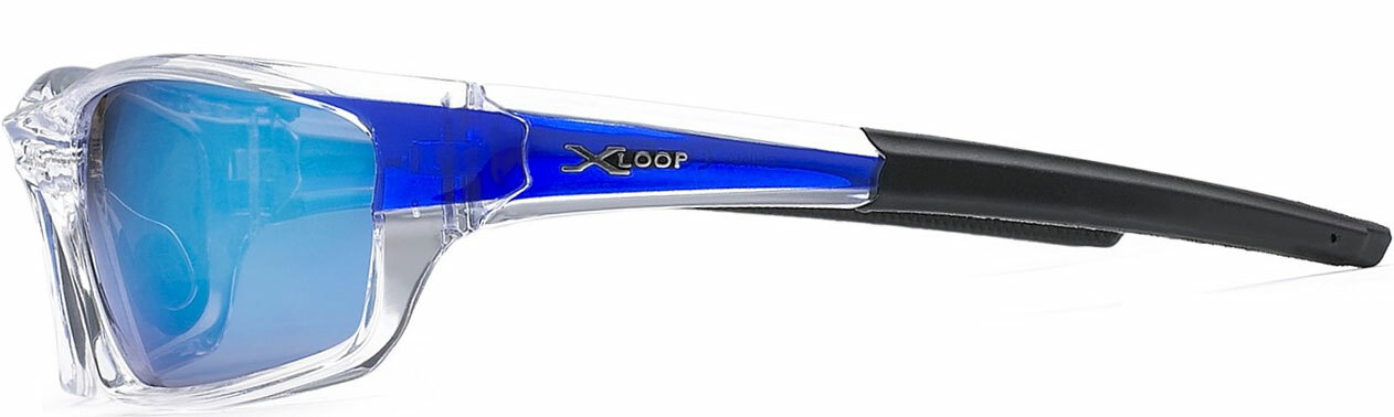 XLoop Mens Cycling Running Sunglasses 2 Tones UV400 Blue Flash Mirror Lens