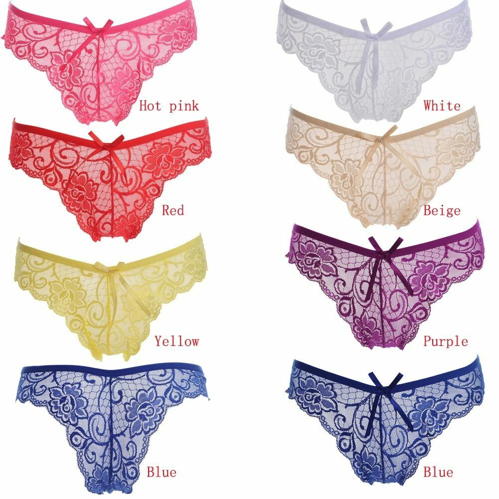 Cute Sexy Women’s Lingerie Lace Thongs G-string Panties Underwear Briefs T-back