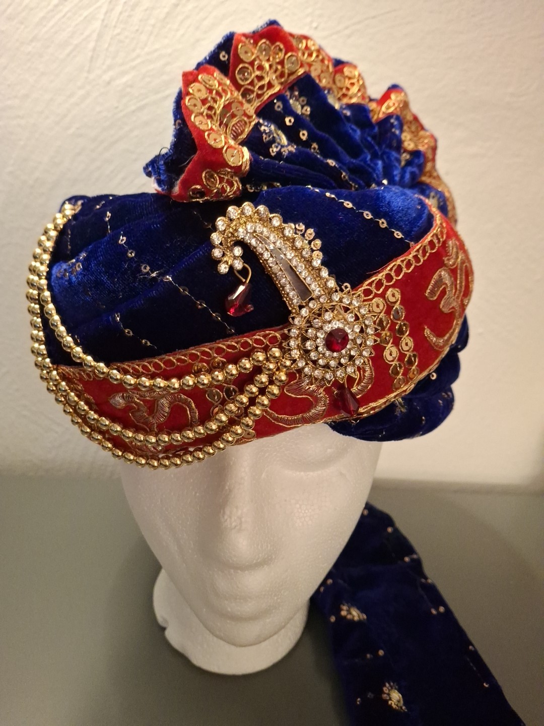 Indian Turban Dulha Safa Pagri Men Groom Wedding Maharajeh Baraati Bollywood Hat