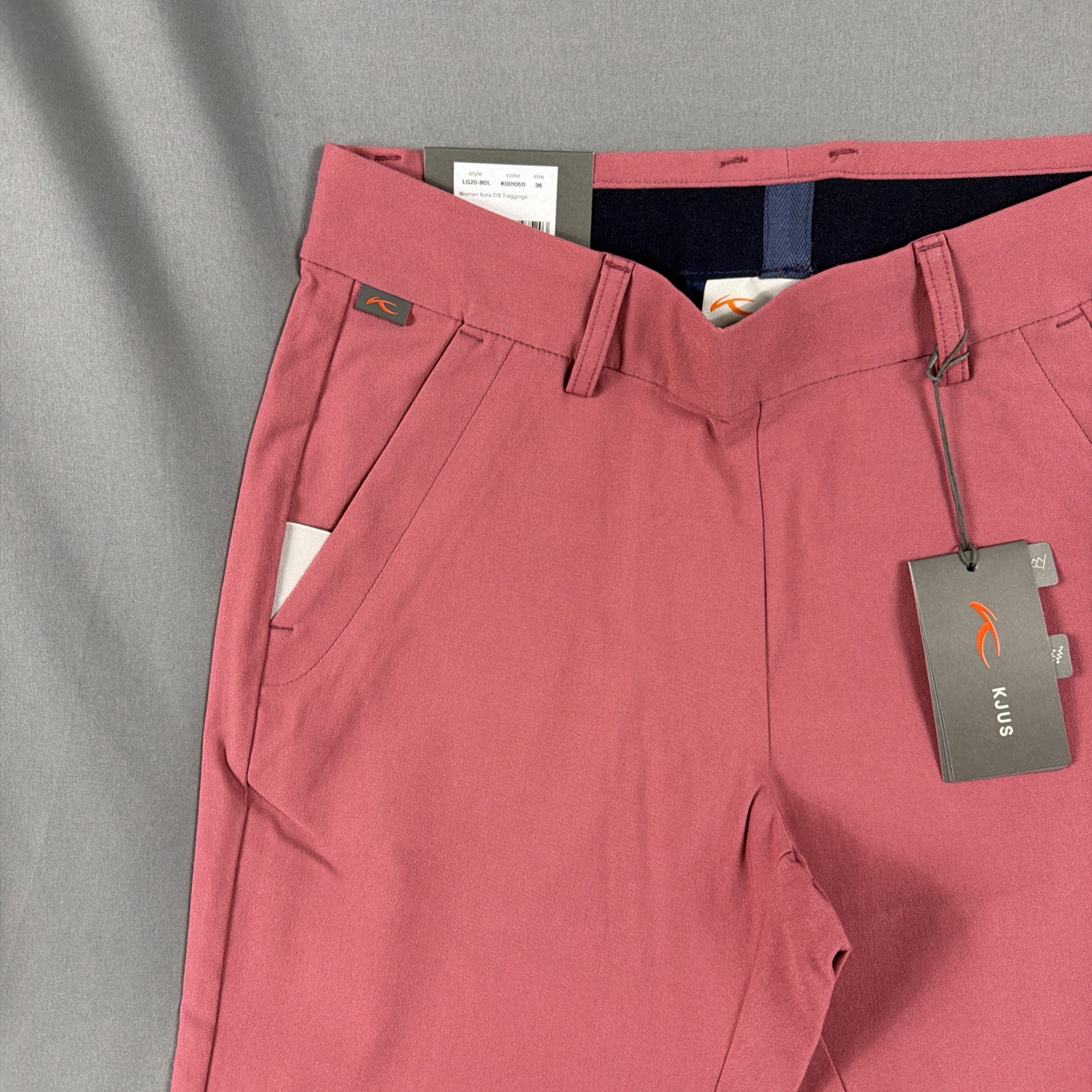 KJUS Womens Golf Pants Ikala Treggings Small Red Plum Viscose Polyamide NWT $180