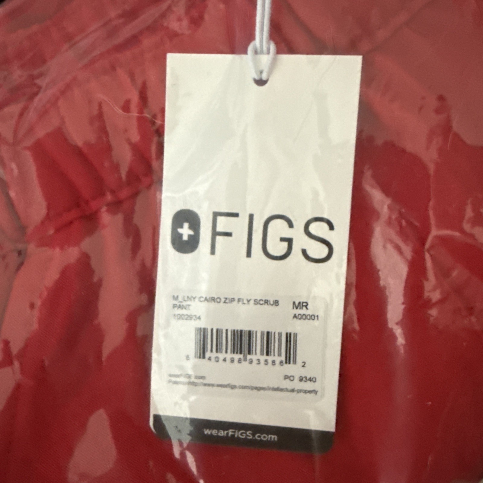 FIGS Men’s Scrub Set – Chiseled (M) & Cairo (M) Lunar New Year Pop Red NWT