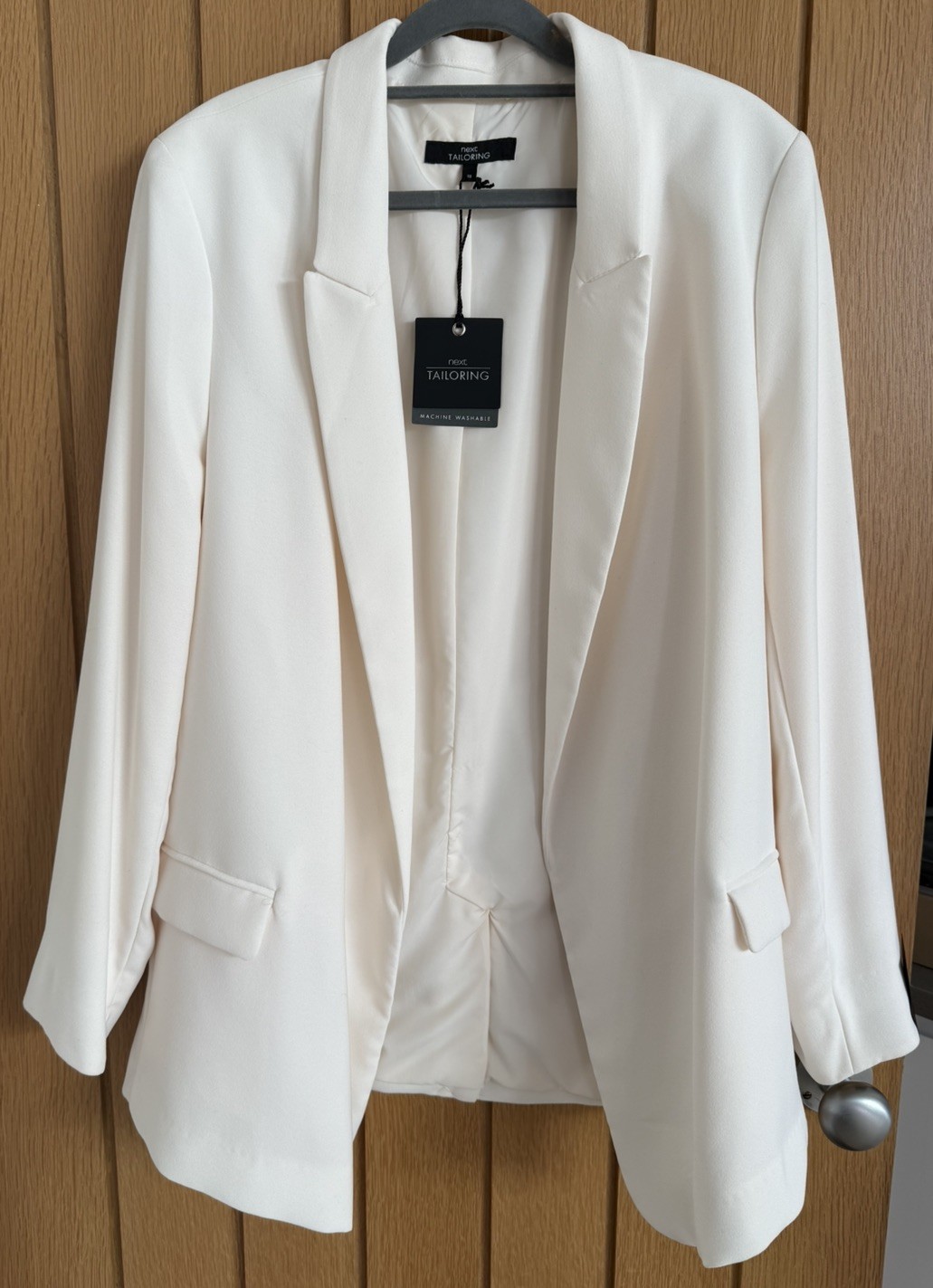 Next Tailoring Cream Jacket Size 18 New With Tag rrp £40 machine washable