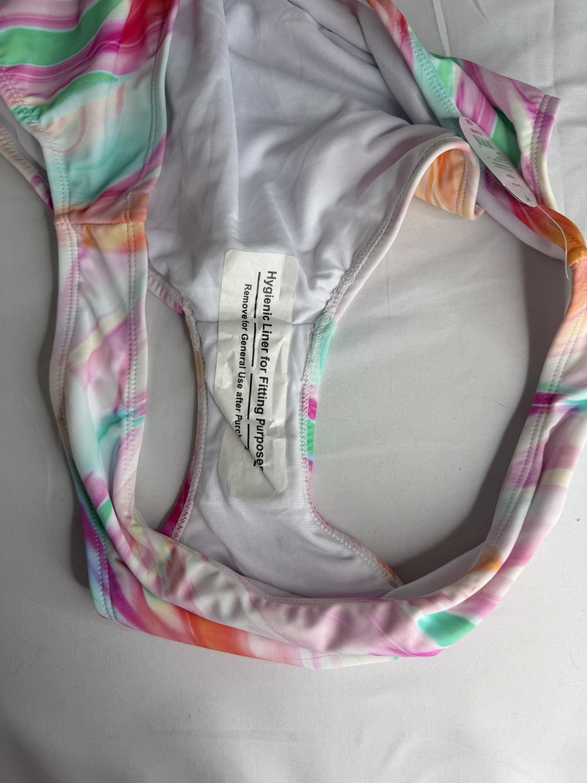 Decree Bikini Swim Bottoms Low Rise Hipster Abstract Swirl Print Size XXL NWT