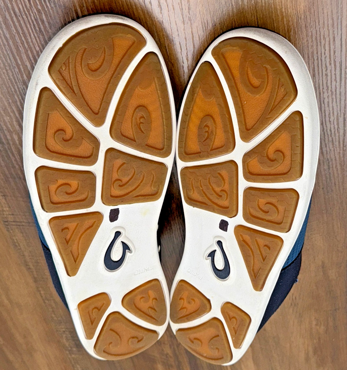 OluKai Nohea Moku Boat Shoes Mens 8.5 Blue Mesh Slip On Sneakers