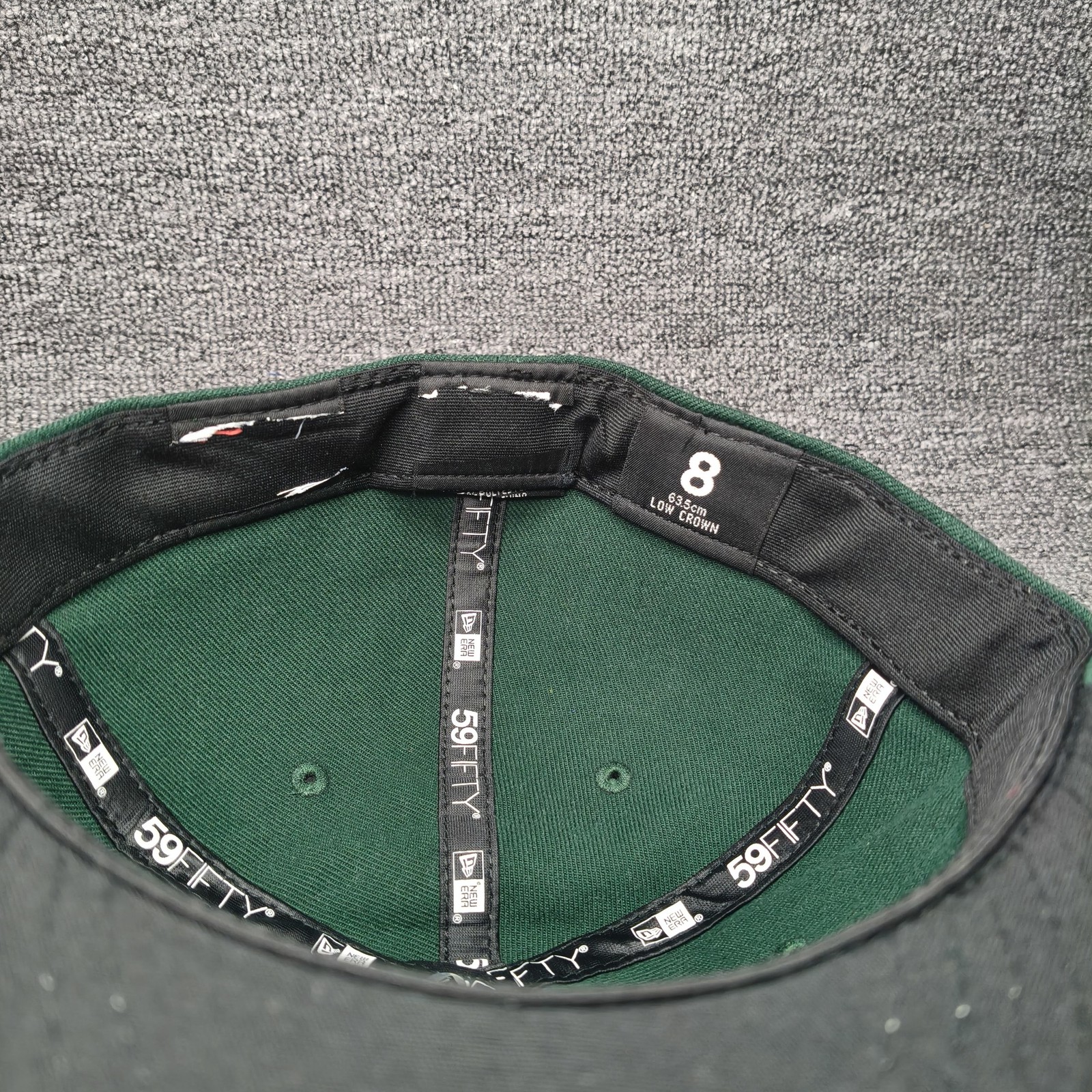 New Era Minor League 59FIFTY Fitted Green Navy Size 8 Baseball Hat