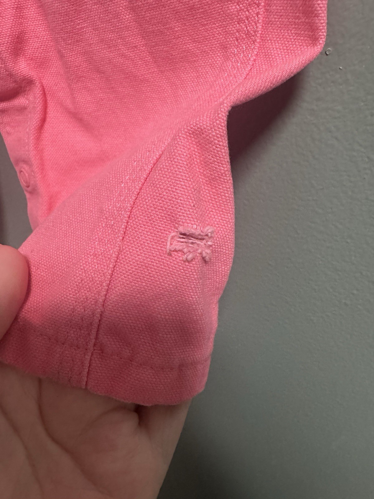 Carhartt Girls Bright Pink 100% Cotton Overalls Size 9M