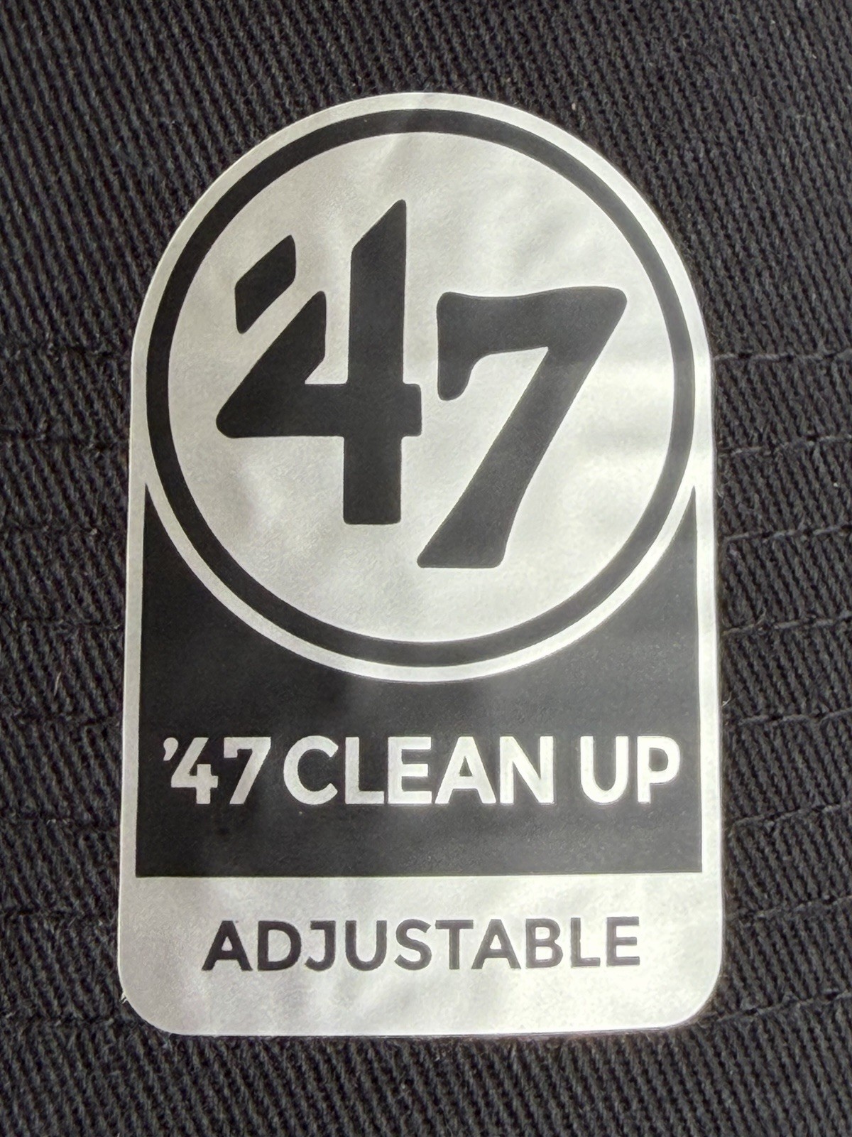 NWT 47 BRAND Los Angeles Dodgers ’47 Clean Up Strapback Hat Black/White