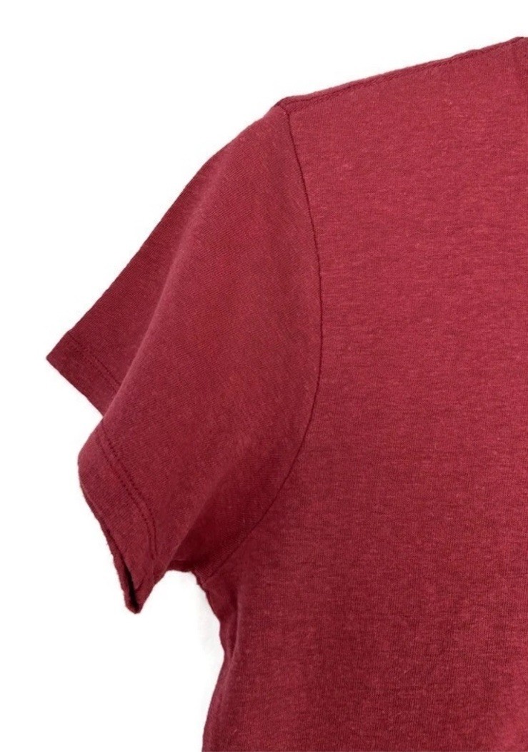 Onno Women’s Hemp Organic Pima Cotton T-Shirt Cardinal Red Sz XL NWT Soft