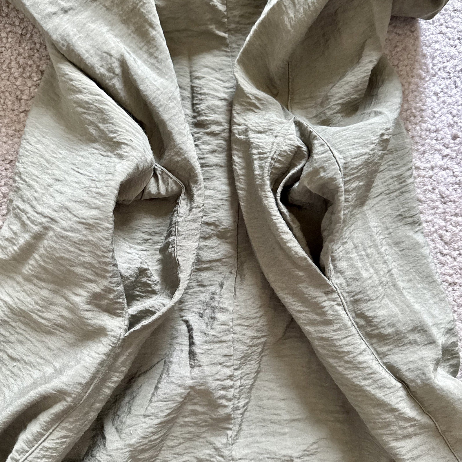 Banana Republic Sleeveless Dress Size Medium Olive Green Pockets