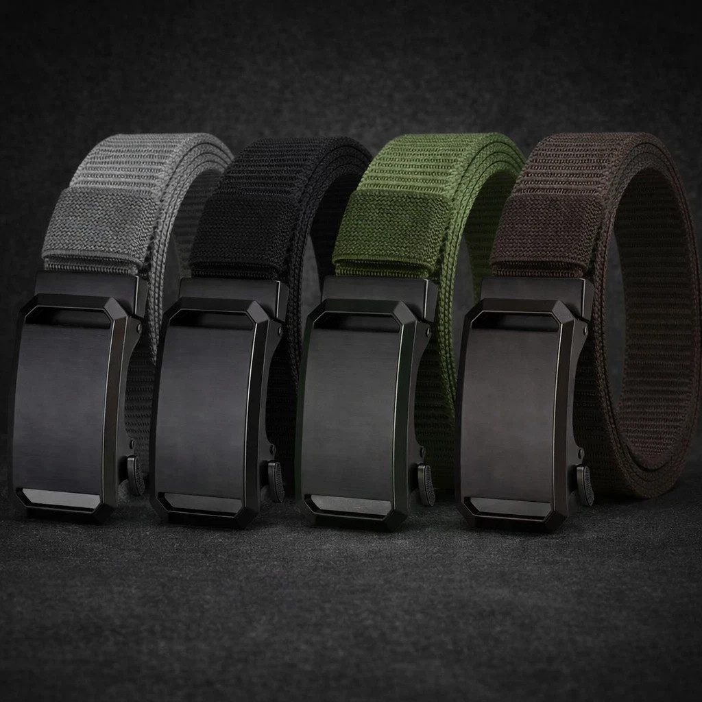 Men’s Stretch Belt Quick Release Belt Magnetic Buckle Elastic Webbing Outdoor