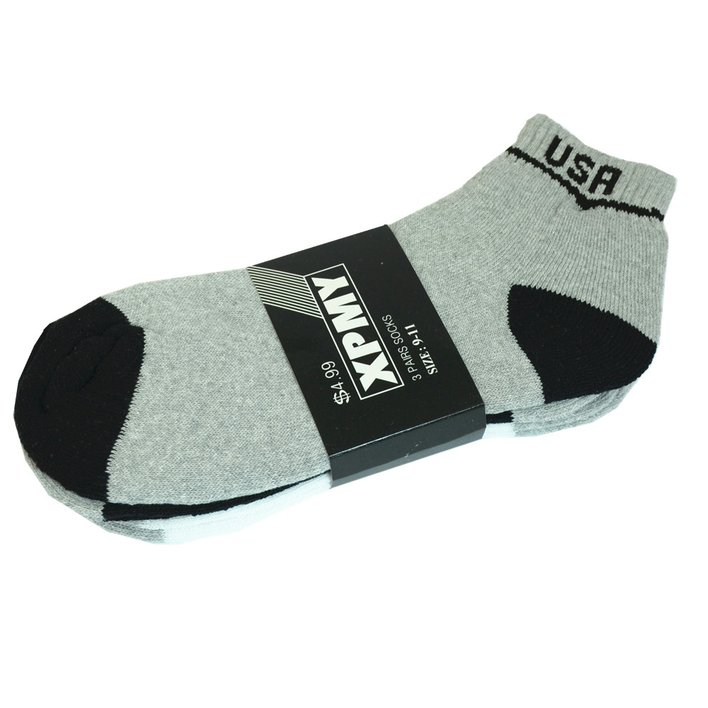 USA 3-12 Pairs Mens Ankle Quarter Crew Sports Socks Cotton Low Cut Size 9-13