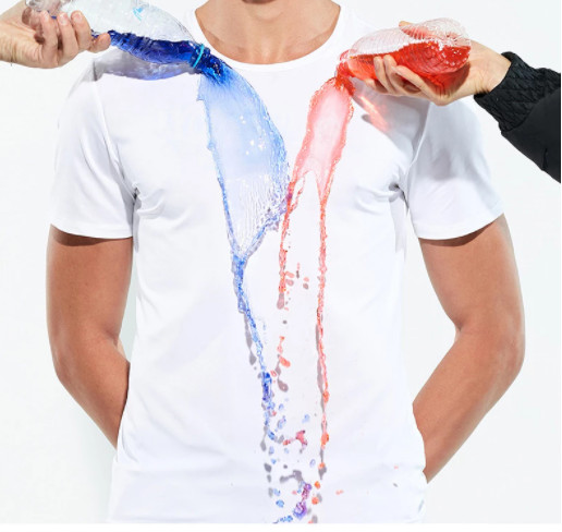 Wholesale Polyester Hydrophobic Stain Proof Anti-fouling Waterproof T Shirts