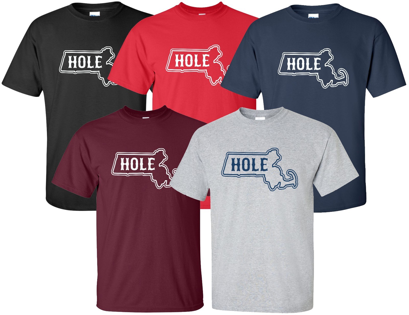 “Masshole” T-Shirt Sz S-4XL massachusetts mass hole bay state boston new england