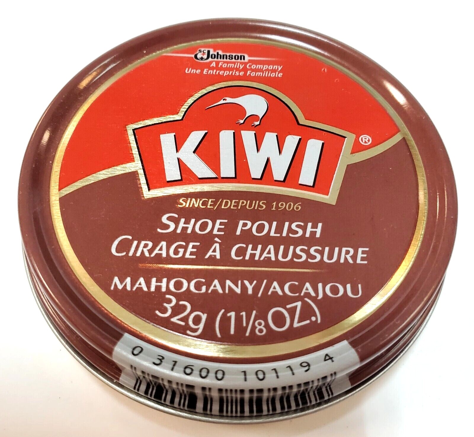 Kiwi Premium Wax Paste Leather Shoe Polish Large 2.5 oz / Small 1.125