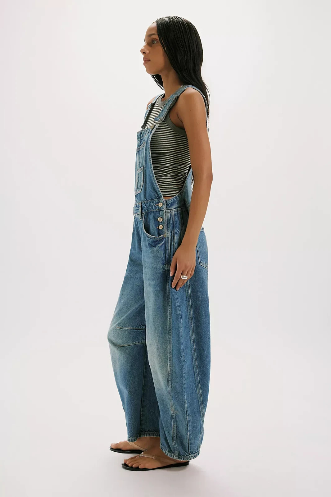 Freepeople We The Free Good Luck Barrel Overalls