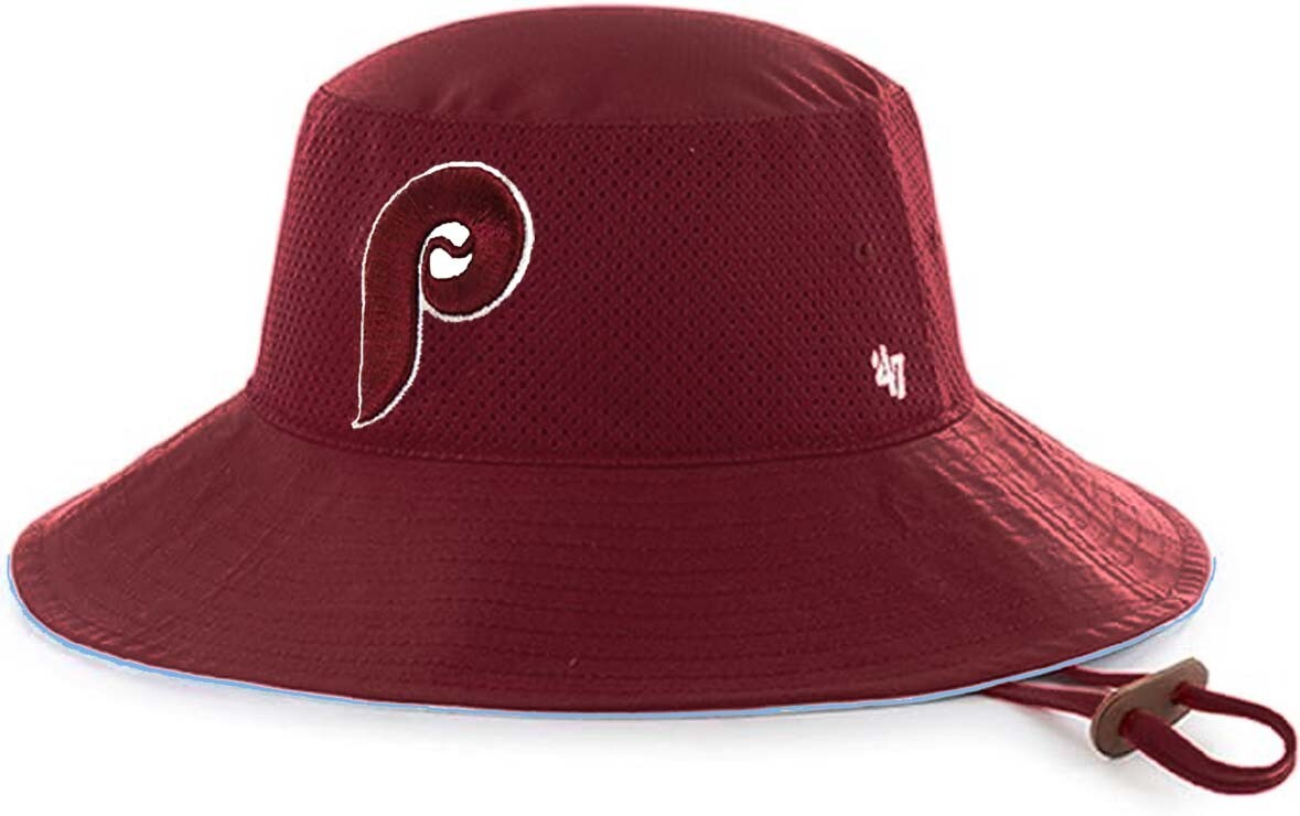 ’47 Brand Major League/ NCAA Men’s Panama Bucket Hat with Adjustable Chin Strap