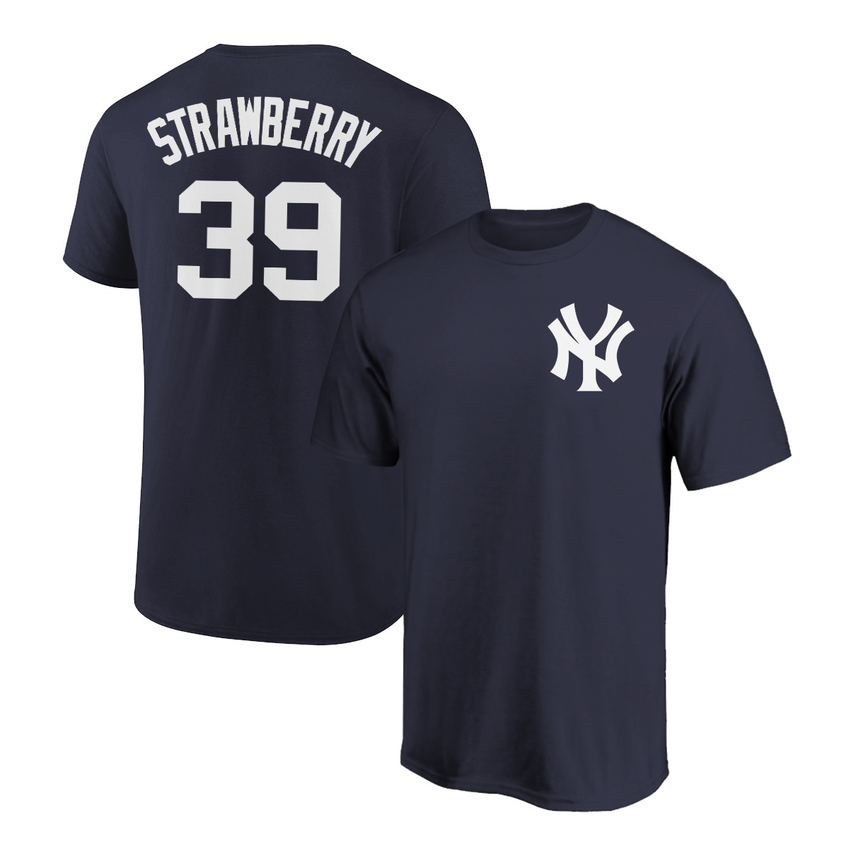 Darryl Strawberry T-Shirt New York Yankees Player Name & Number Soft Jersey Tee