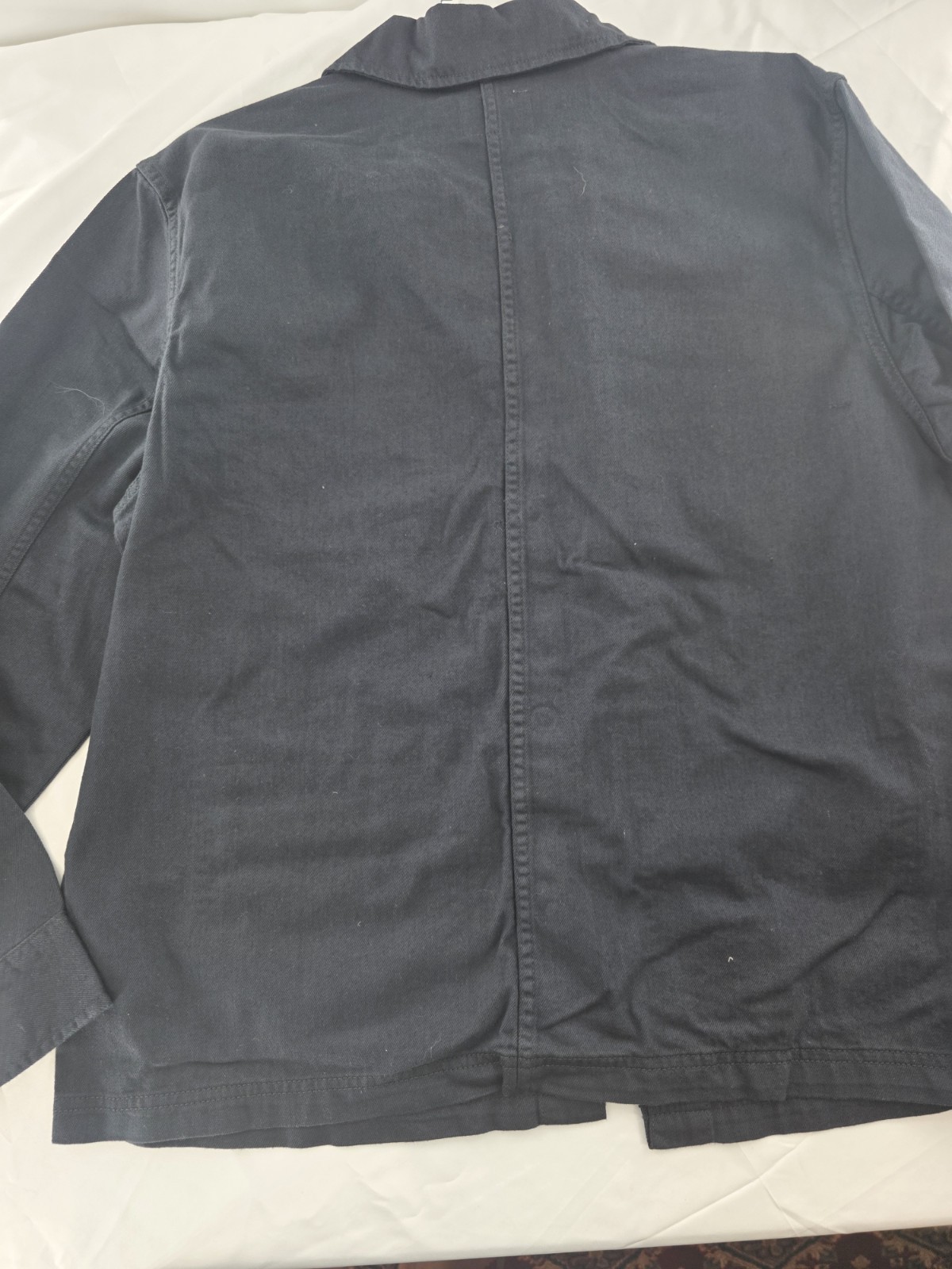 Goodfellow & Co Men’s Black Chore Coat Jacket L Button Front Spread Collar 46″