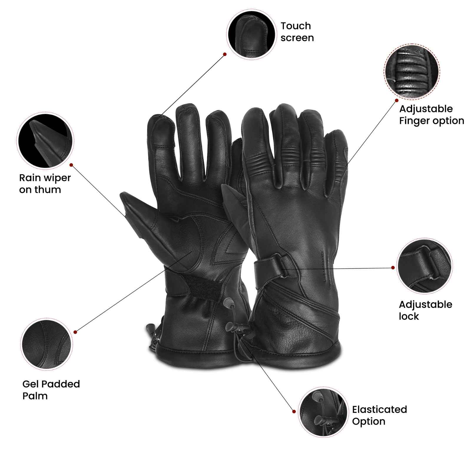 Hugger Waterproof Gauntlet Premium Deerskin Glove