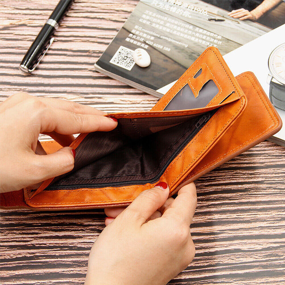 Mens 100 Dollar Wallet Bill Money Billfold Safe Purse with Magnetic Buckle Gifts