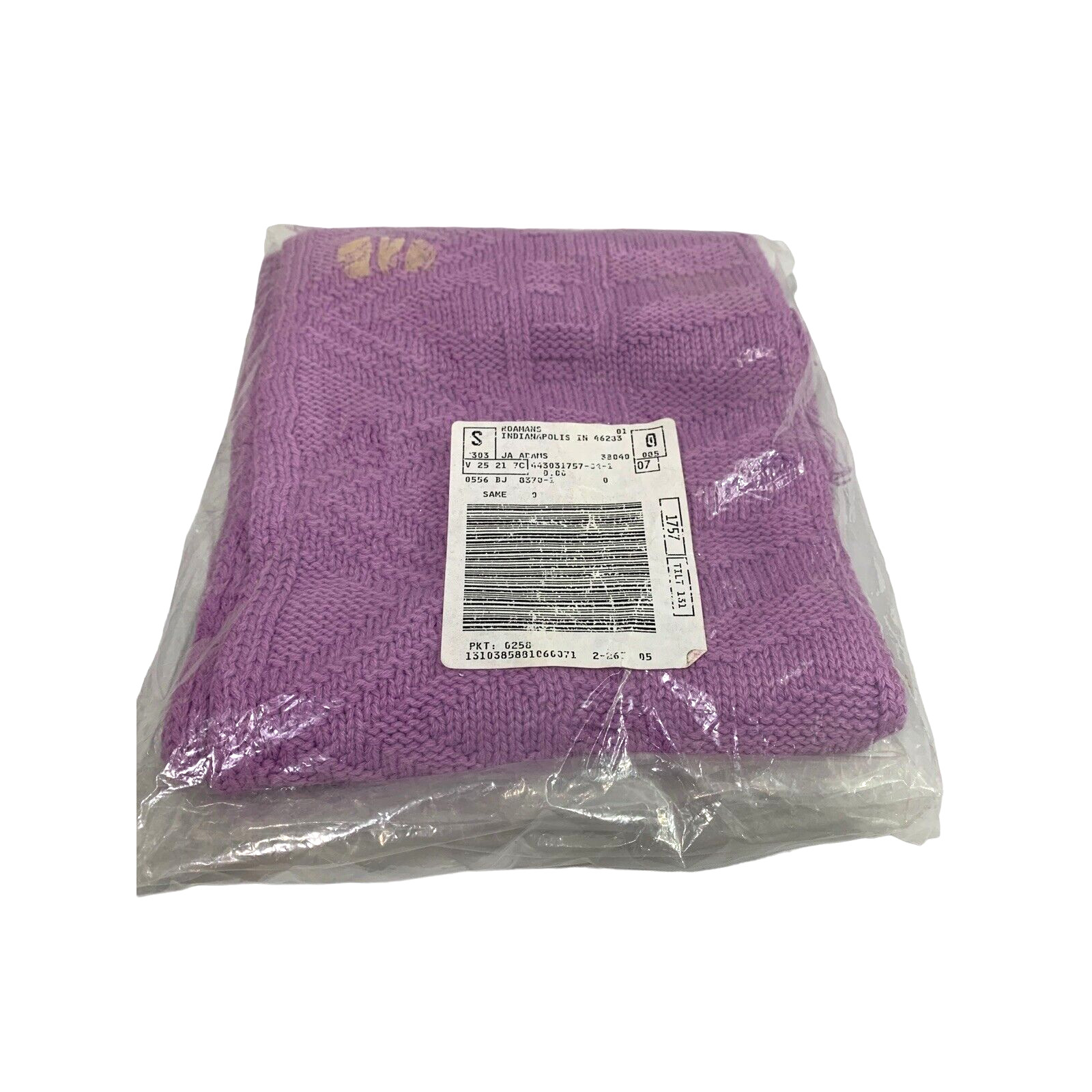 Womens Lilac Purple Knit Scarf or Shawl Wrap Roamans NWOT