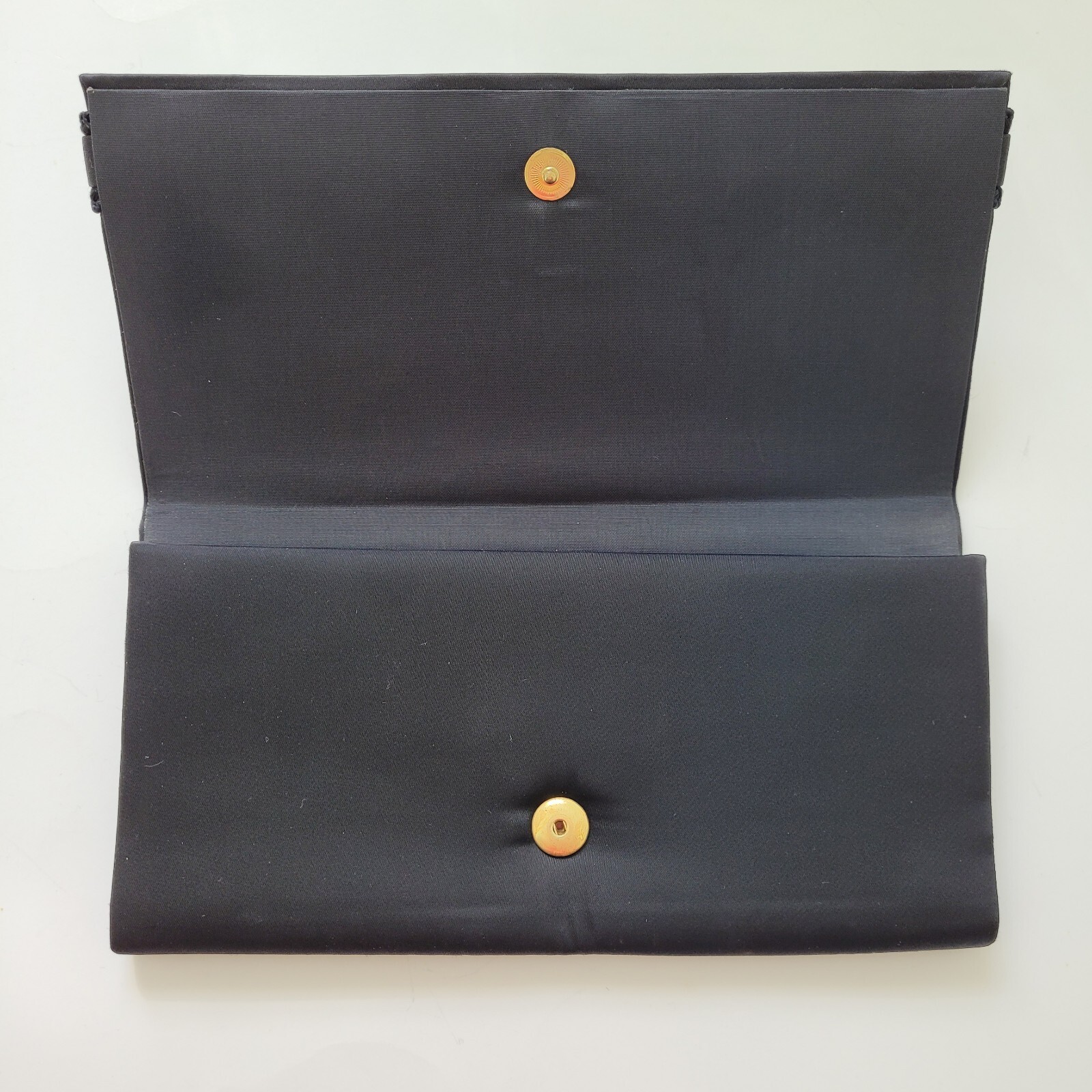 Satin Purse Damascene Toledo Spain Enhancement Gold Tone Jewelry Vtg 70’s